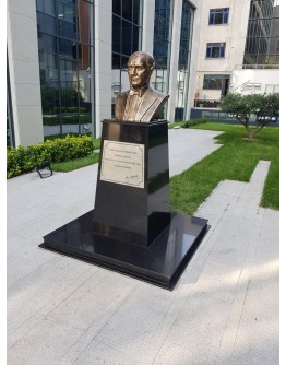 Atatürk Büstü Mermer Siyah Granit Kaide