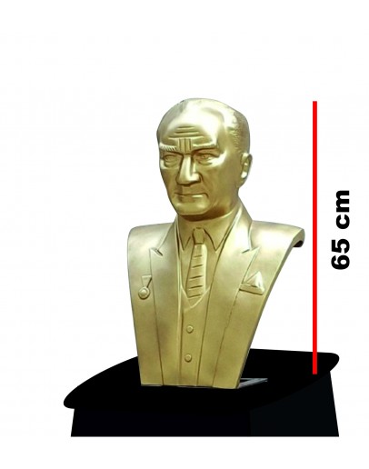 Atatürk Büstü Kravatlı 67cm Açık