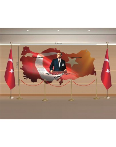 Atatürk Köşesi Harita Resimli