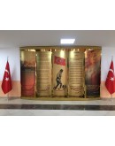 Atatürk Köşesi Paslanmaz 450 cm