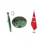 Krom Kaplama Makam Bayrak Direği ve Türk Bayrağı Krom Kaplama Makam Bayrak Direği ve Türk Bayrağı