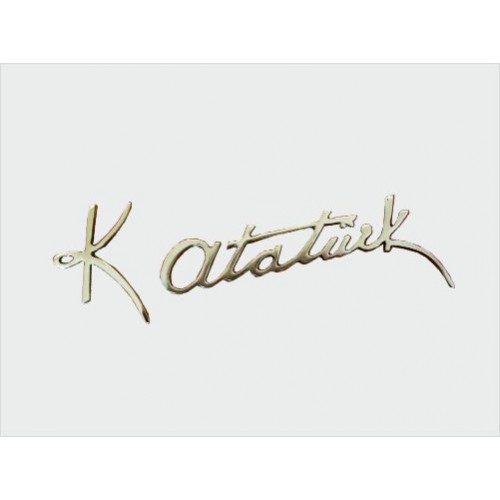 Pirinç Atatürk İmzası 30 cm Pirinç Atatürk İmzası 30 cm