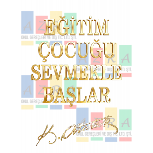 Pirinç Yazı Seti Eğitim Çocuğu Sevmekle Başlar + İmza 5cm Pirinç Yazı Seti Eğitim Çocuğu Sevmekle Başlar + İmza 5cm