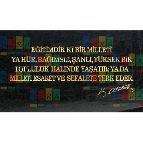 Pirinç Yazı Seti Eğitimdir Ki Bir Milleti + İmza 4cm Pirinç Yazı Seti Eğitimdir Ki Bir Milleti + İmza 4cm