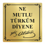 Atatürk Büstü Vecize Yazı Pirinç Kaplama 40x40 cm Atatürk Büstü Vecize Yazı Pirinç Kaplama 40x40 cm
